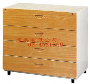 TMJ121-05 鋼木抽屜四層式公文櫃 90x48x7